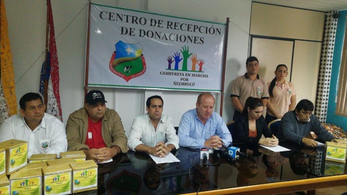 Autoridades de Cambyretá donarán parte de su salario para damnificados