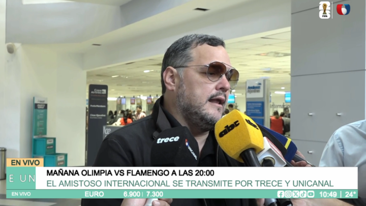 Olimpia viajó a Río para enfrentarse a Flamengo en un amistoso
