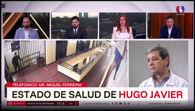 Reporte médico de Hugo Javier señalan que sus signos vitales están dentro de los parámetros normales