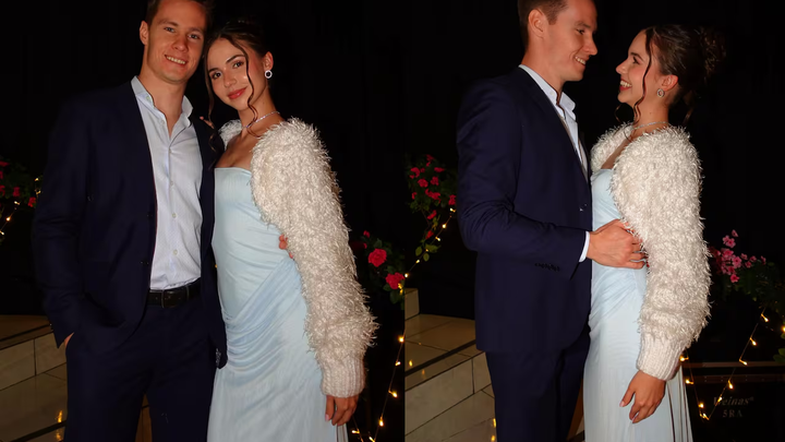¿Piloto y diseñador? Joshua Duerksen se puso a bordar para ayudar a su novia